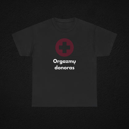 Orgazmų donoras - marškinėliai
